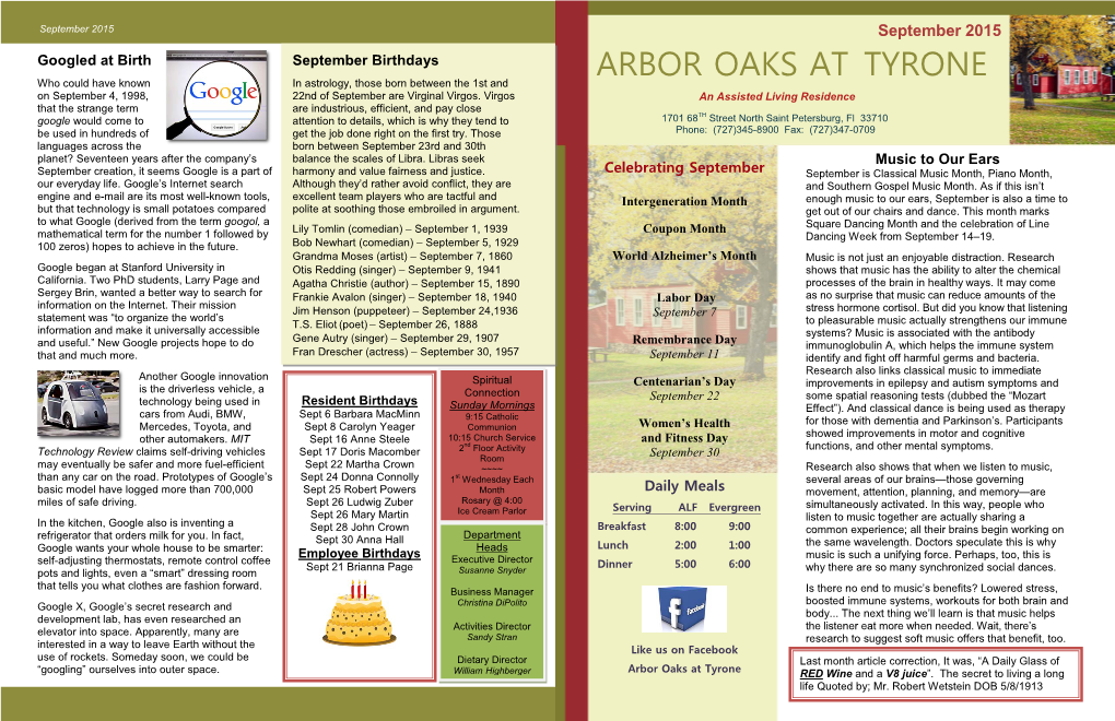 ARBOR OAKS at TYRONE Who Could Have Known in Astrology, Those Born Between the 1St and on September 4, 1998, 22Nd of September Are Virginal Virgos