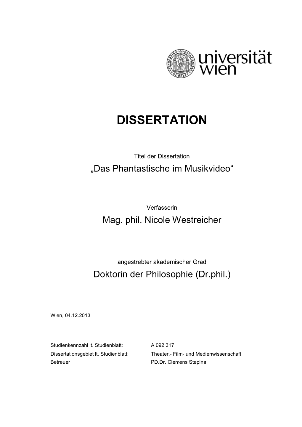 Dissertation