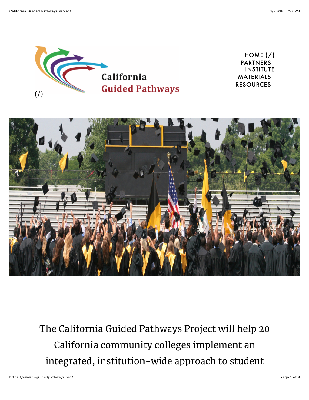 California Guided Pathways Project 3/20/18, 5:27 PM