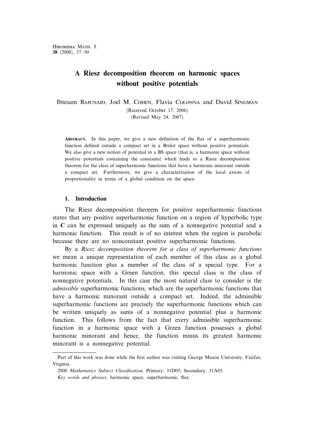 A Riesz Decomposition Theorem on Harmonic Spaces Without Positive Potentials