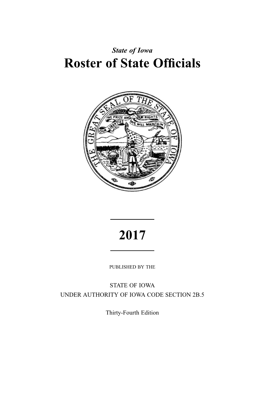 Roster of State Officials 2017