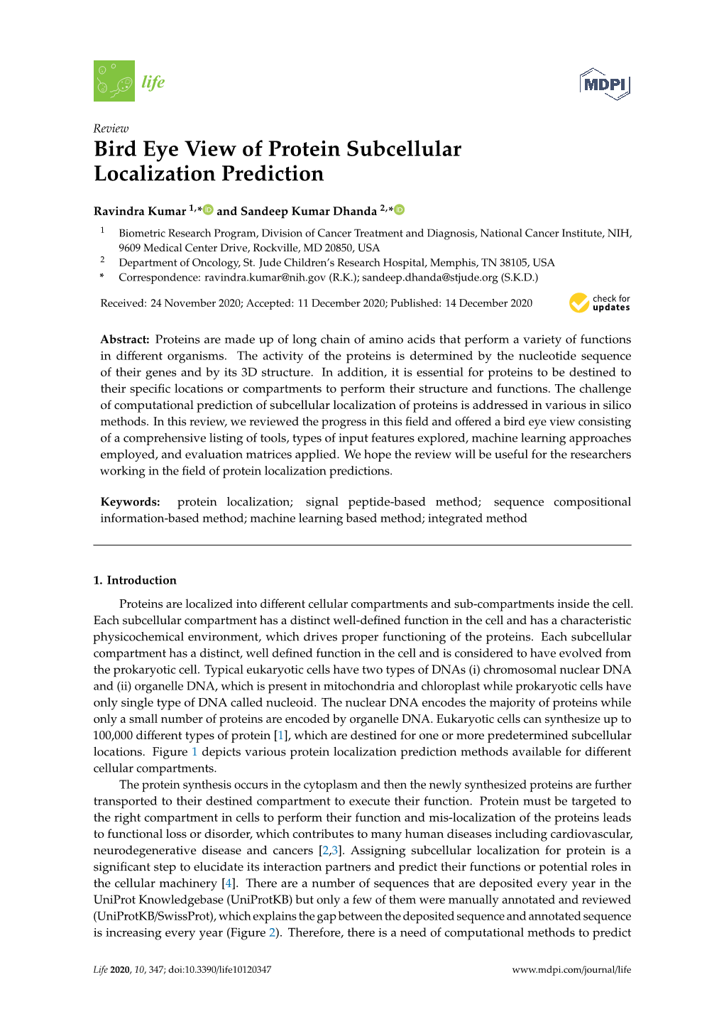 Bird Eye View of Protein Subcellular Localization Prediction