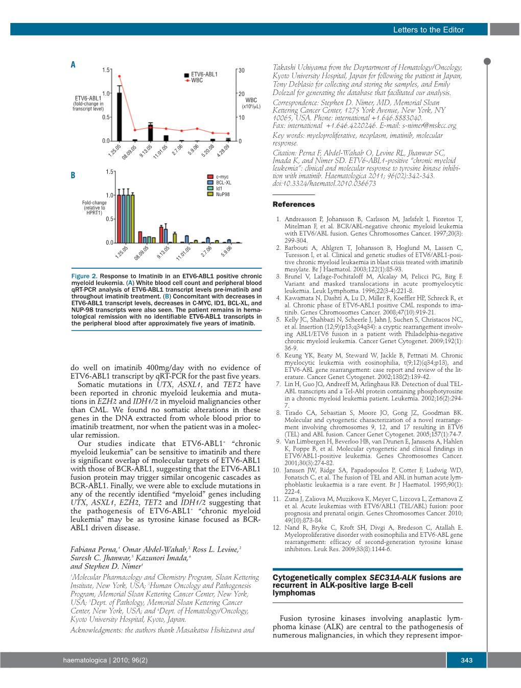 Cytogenetically Complex SEC31A-ALK Fusions Are Recurrent