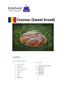 Cozonac (Sweet Bread)