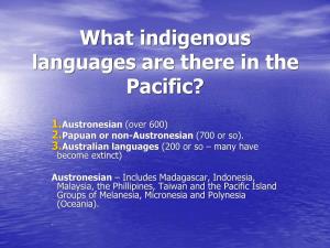 What Languages Are There in the Pacific?