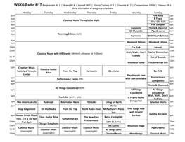 Radio Guide, WSKG and WSQX
