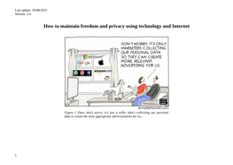 How to Maintain Freedom and Privacy Using Technology and Internet