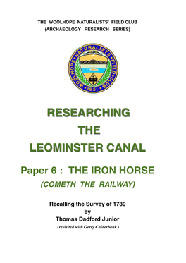 The Iron Horse (Cometh the Railway)