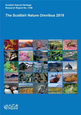SNH Research Report 1198: the Scottish Nature Omnibus 2019