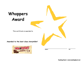 Whoppers Award