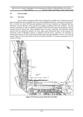 5.Present Status and Issues of the Target Ports 5-15 5.2 Port of Lobito