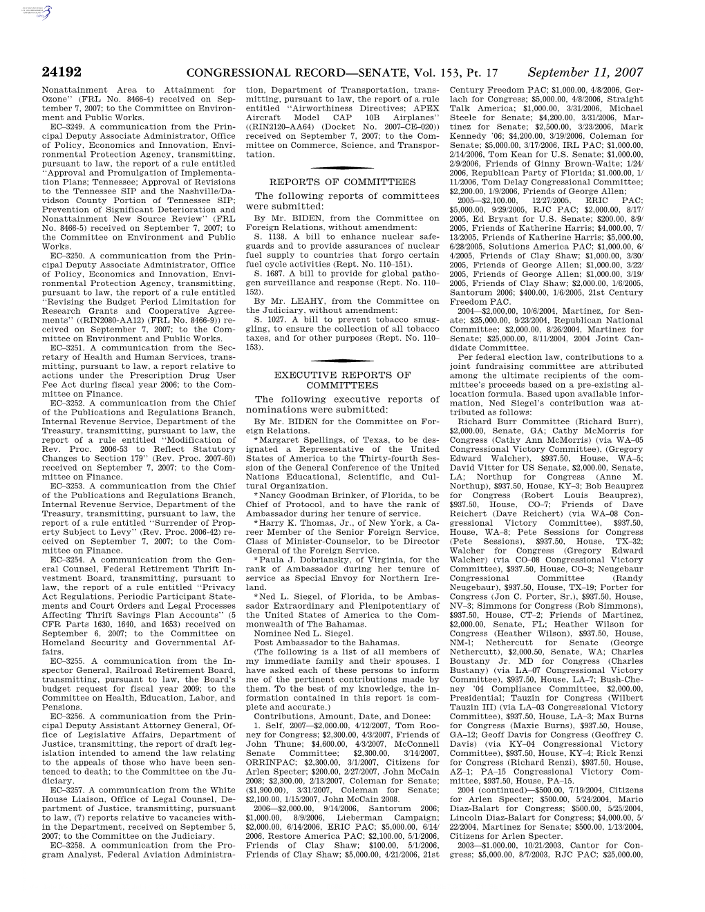 CONGRESSIONAL RECORD—SENATE, Vol. 153, Pt. 17