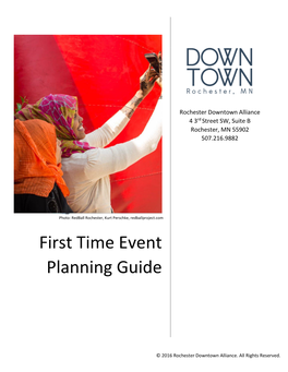 First Time Event Planning Guide