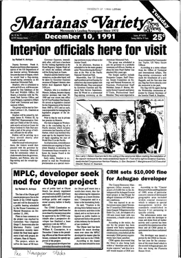 Marianas Variety News and Views-Tuespay- December 10,1991 Tuesday