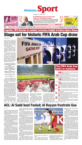 Stage Set for Historic FIFA Arab Cup Draw