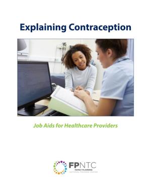 Explaining Contraception Job Aids English
