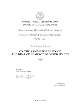 On the Axiomatisability of the Dual of Compact Ordered Spaces