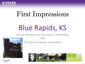Impressions Blue Rapids, KS K-State Research and Extension in Partnership with the Dane G