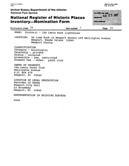 National Register of Historic Places Inventory Nomination Form Date Entered