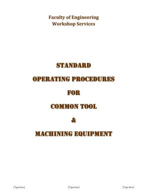 STANDARD OPERATING PROCEDURES for COMMON