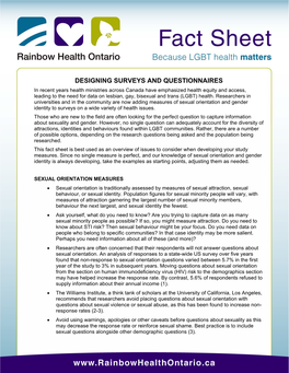 Rho Fact Sheet: Supporting Gender Independent Children and Their Families