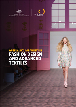 Fashion Design and Advanced Textiles Contents