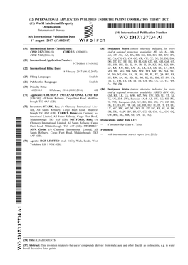 WO 2017/137734 Al 17 August 2017 (17.08.2017) P O P C T