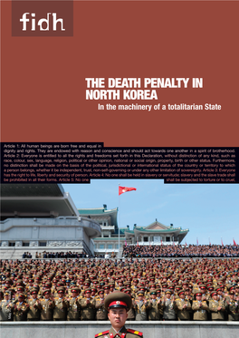 THE DEATH PENALTY in NORTH KOREA in the Machinery of a Totalitarian State
