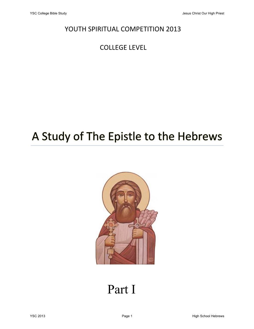 The Epistle to the Hebrews