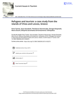 A Case Study from the Islands of Chios and Lesvos, Greece