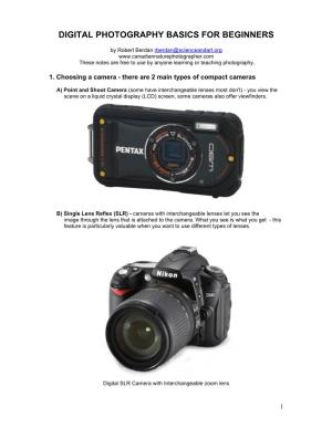 Digital Photography Basics for Beginners