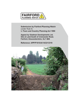 1B) Flooding and Sewerage: Fairford 9