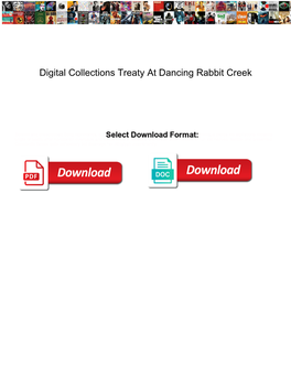 Digital Collections Treaty at Dancing Rabbit Creek