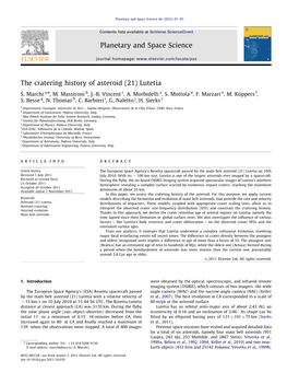 The Cratering History of Asteroid (21) Lutetia