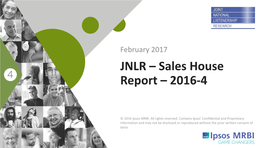 JNLR-Sales House Data