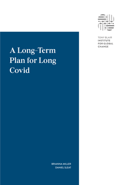 A Long-Term Plan for Long Covid | Institute for Global Change