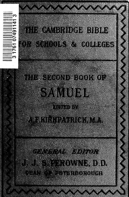 Of Samuel with Maps, Notes and Introduction