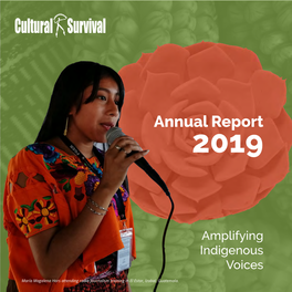 2019 Annual Report a Letter from Our New Executive Director: Galina Angarova