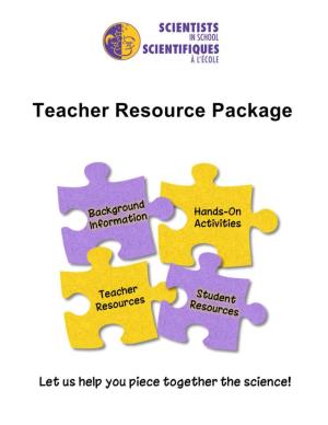 Scientists in School Teacher Resource Package: Air and Flight