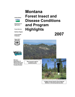 Montana Forest Insect and Disease Conditions and Program Highlights, 2007