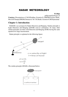 Radar Meteorology