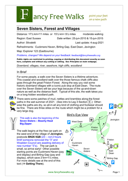Seven Sisters, Forest and Villages