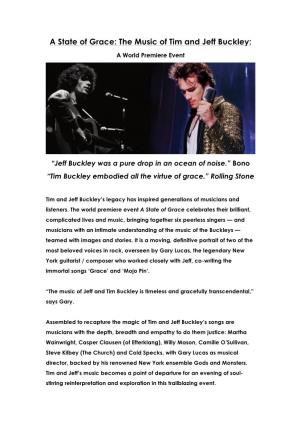The Music of Tim and Jeff Buckley