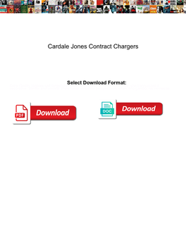 Cardale Jones Contract Chargers
