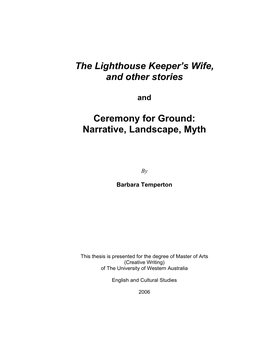 The Lighthouse Keeper's Wife, and Other