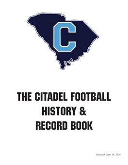 The Citadel Football History & Record Book
