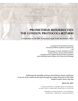 Prometheus Resurrected: the London Protocols 1827-1830