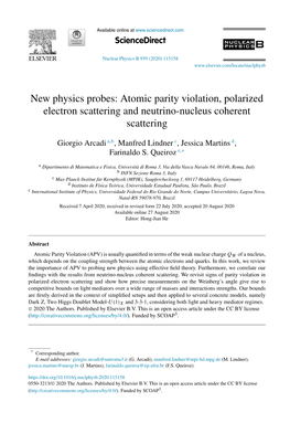 Atomic Parity Violation, Polarized Electron Scattering and Neutrino-Nucleus Coherent Scattering