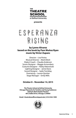 Esperanza Rising Program