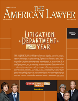 Litigation Department of the Year Competition